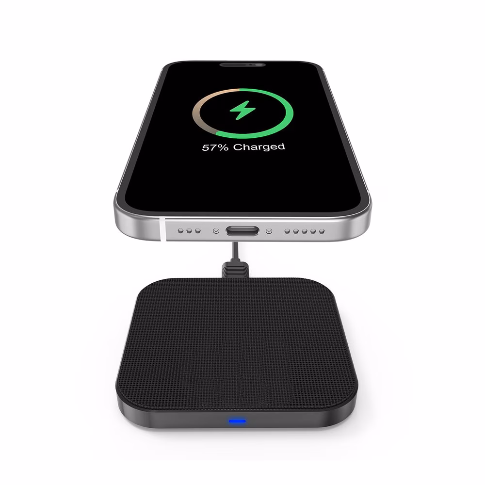 Rixus Draadloze oplader 15 W RXWC25 ZWART